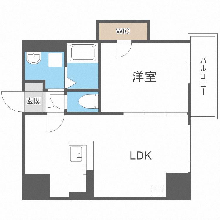 FRAIS-M(1LDK/4階)の間取り写真