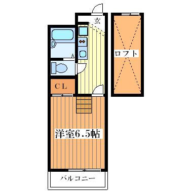 シャンテ(1K/3階)の間取り写真
