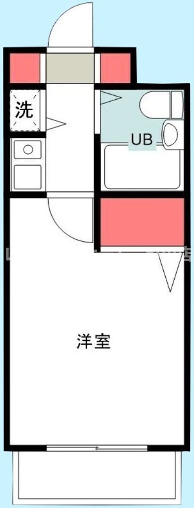 シティーハイム21(1K/3階)の間取り写真