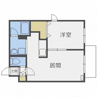 N-MODE元町(1LDK/2階)の間取り写真