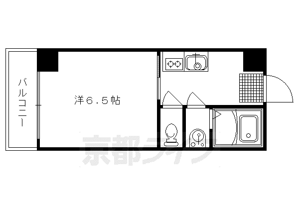 グランデ御池(1K/3階)の間取り写真