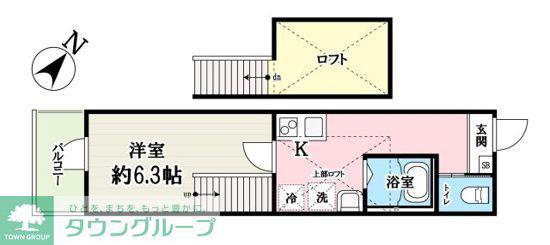 SOLEIL MAISON(1K/3階)の間取り写真