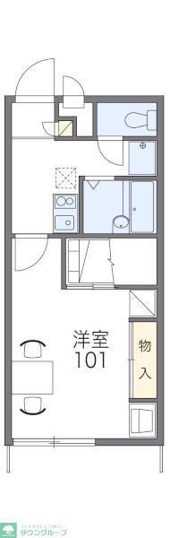 レオパレスアヴニールA(1K/2階)の間取り写真