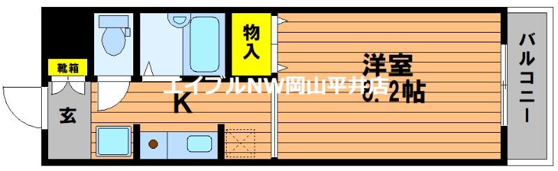 グランドライフJK(1K/5階)の間取り写真