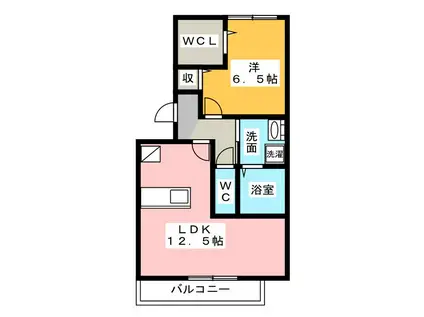 CHARME OHKUBO(1LDK/1階)の間取り写真