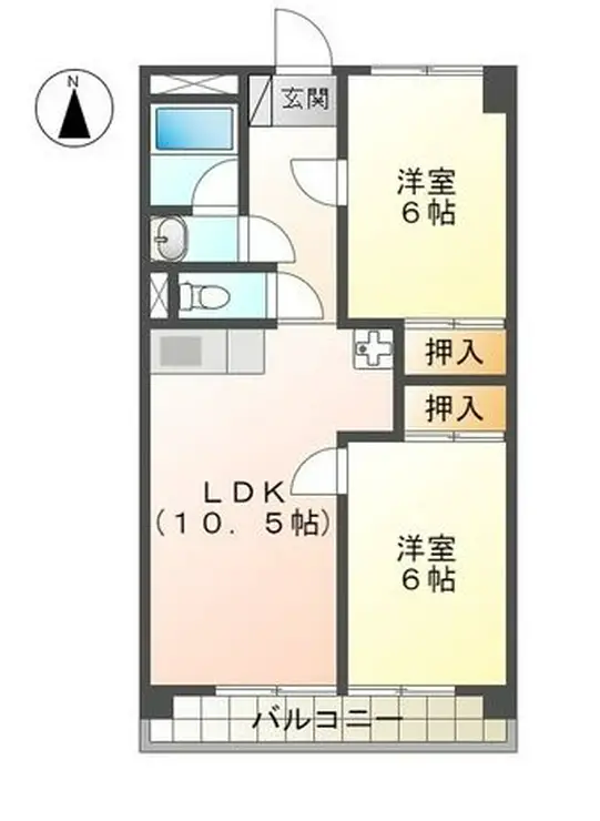 レジデンスカントリー 2階階 間取り