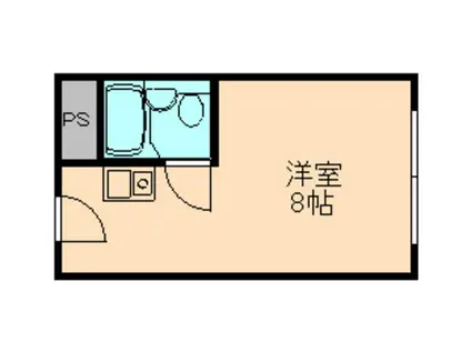 メガロコープ福島(ワンルーム/6階)の間取り写真