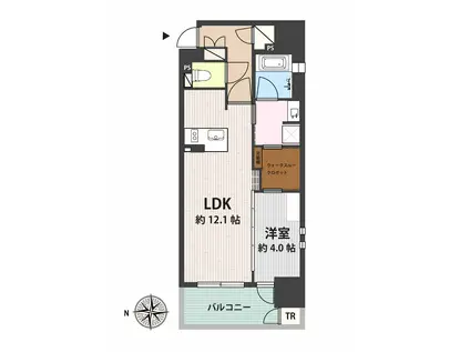 京阪本線 清水五条駅 徒歩6分 11階建 築8年(1LDK/8階)の間取り写真