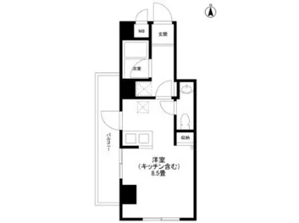 STELLA SENDAIZAKA(ワンルーム/4階)の間取り写真