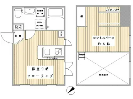 プリマガーデン古淵弐番館(ワンルーム/1階)の間取り写真
