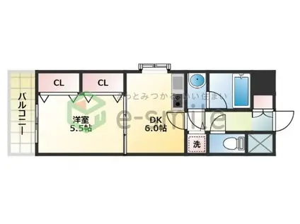 日吉壱番館(1DK/7階)の間取り写真