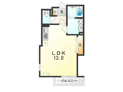 FSTYLE西取石2号館(ワンルーム/2階)の間取り写真