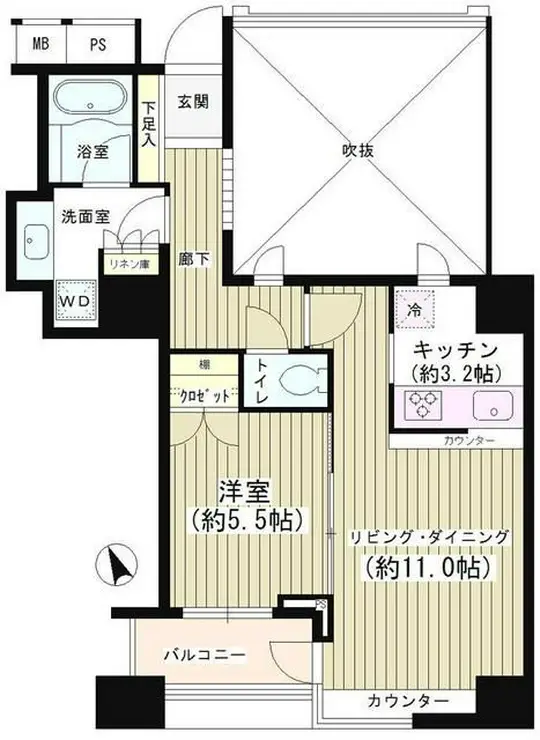 グランスイート虎ノ門 12階階 間取り