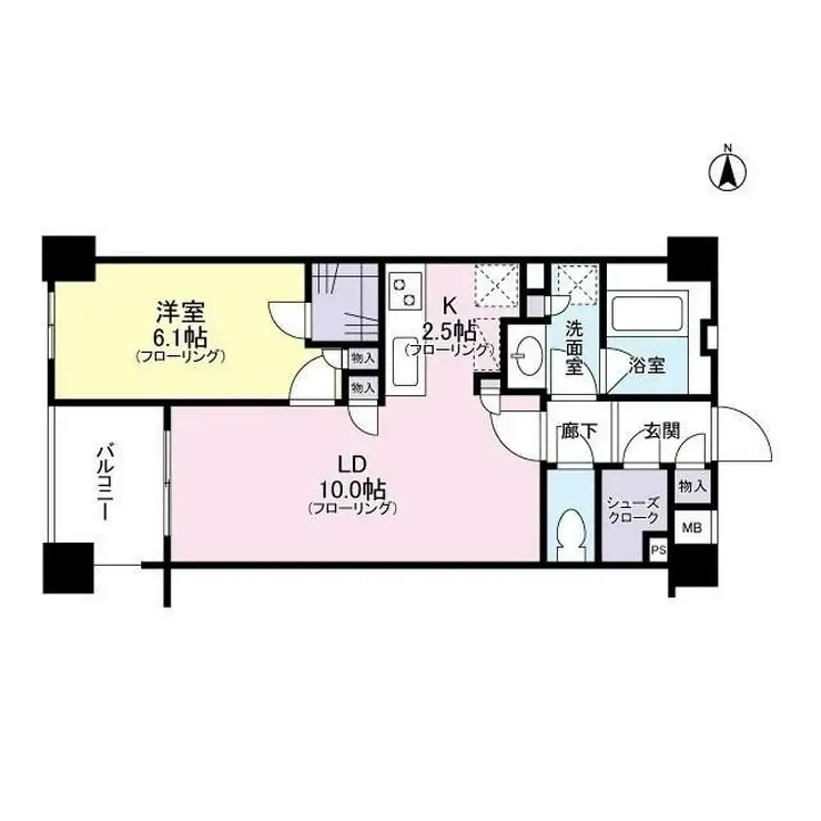 クレアホームズ新宿百人町 2階階 間取り