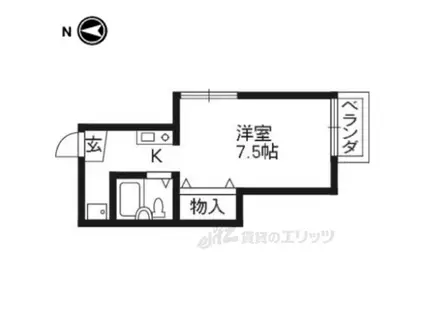 パンプキンハウス(1K/1階)の間取り写真