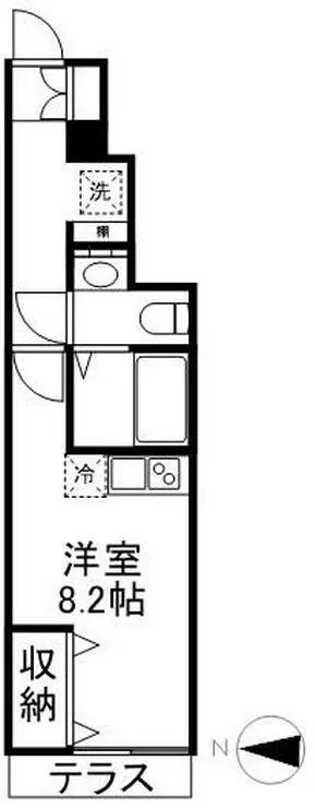 ガーデンパレス高円寺 1階階 間取り