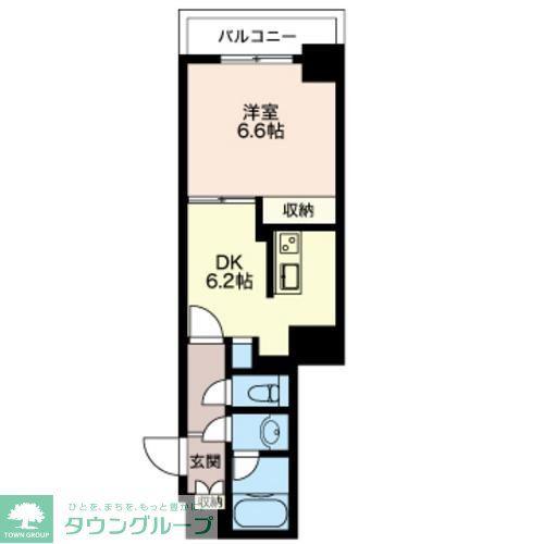 エスティメゾン神田(1DK/7階)の間取り写真
