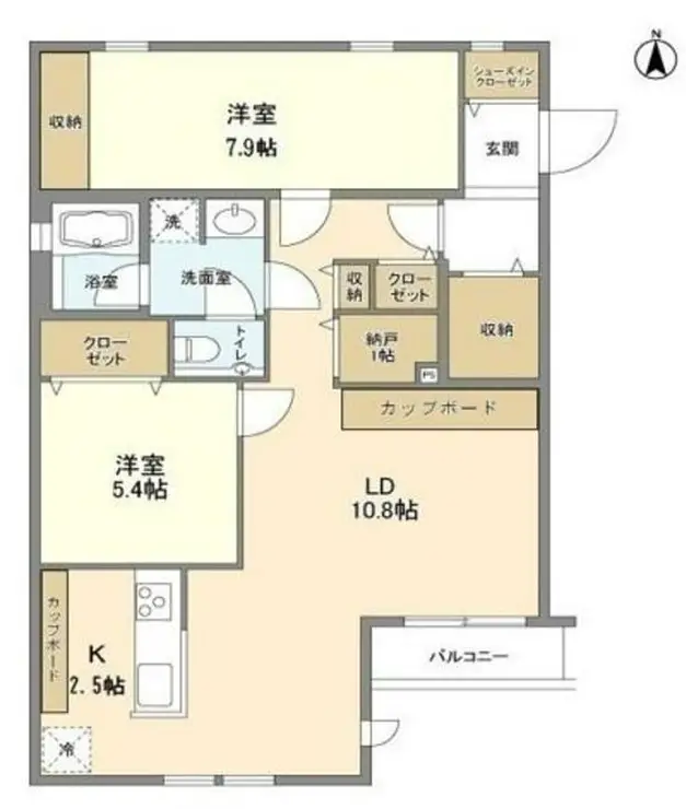 サンフラット 2階階 間取り