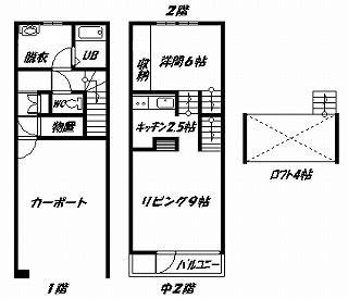 S.M.S(1LDK/1階)の間取り写真