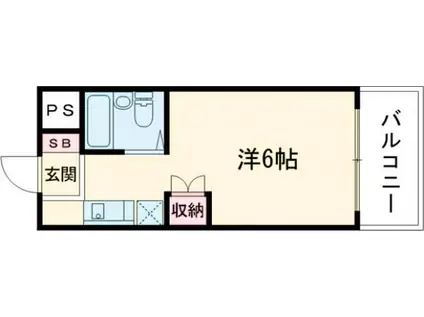 クリアキューブ姫路(ワンルーム/3階)の間取り写真