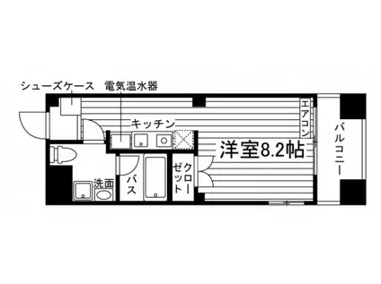 やごと光風観(ワンルーム/3階)の間取り写真