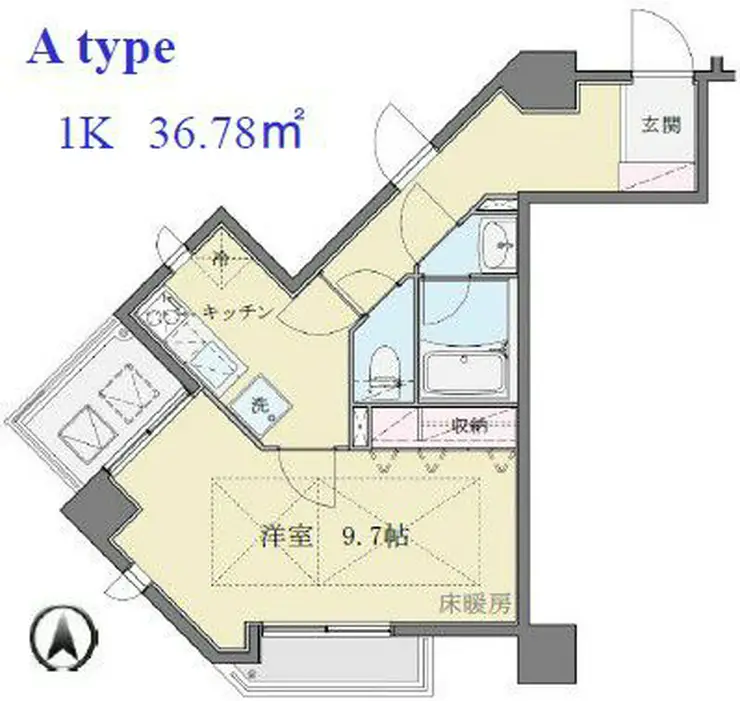 パークテラス恵比寿 6階階 間取り