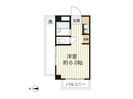タスコハウス(ワンルーム/3階)の間取り写真