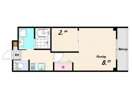 V-RENAISSANCE OTSUKACHOU(1LDK/4階)の間取り写真