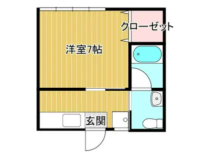 イースト・アネックス-I(1K/1階)の間取り写真