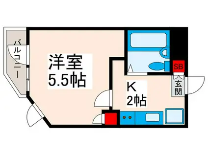 マスターピース三ノ輪(1K/1階)の間取り写真