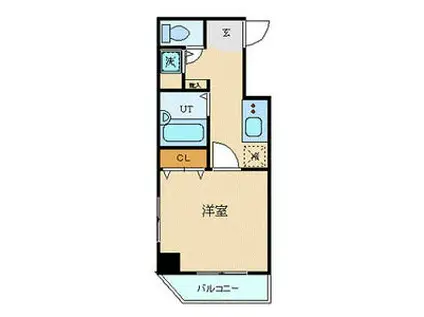 シンシア大森セカンドステージ(1K/4階)の間取り写真