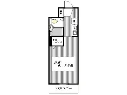 シティホームズ山田町(ワンルーム/4階)の間取り写真