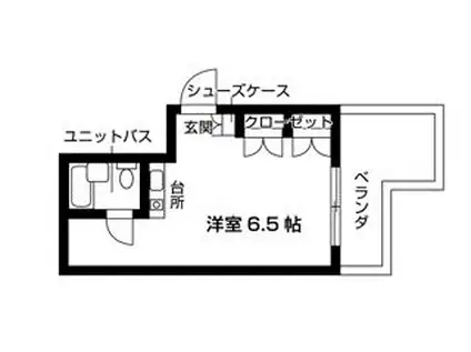グリーンスクウェアー砧(ワンルーム/6階)の間取り写真