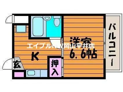 リアライズ門田屋敷(1K/3階)の間取り写真