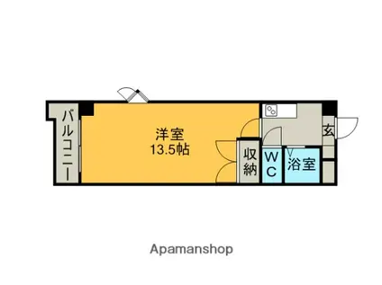 サンシティウインディコート(1K/1階)の間取り写真