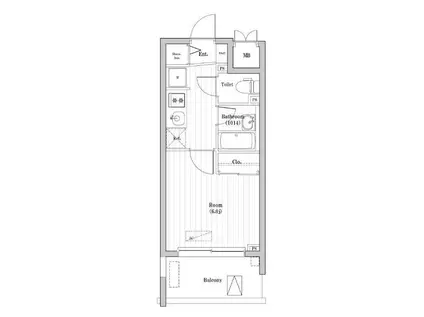 大森海岸レジデンス(1K/10階)の間取り写真