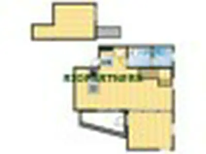 レインボー上高田(2LDK/3階)の間取り写真