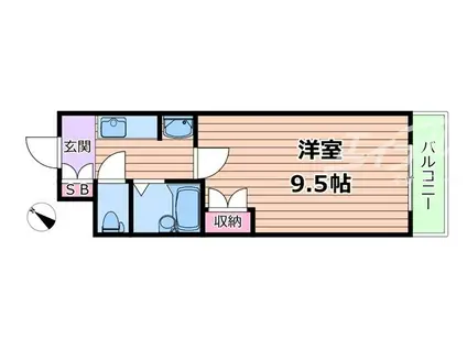 ルシェル新大阪(1K/4階)の間取り写真