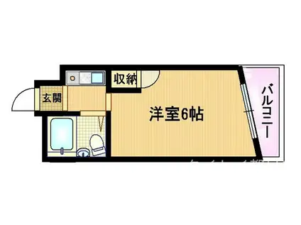 パークサイド 内代(ワンルーム/4階)の間取り写真