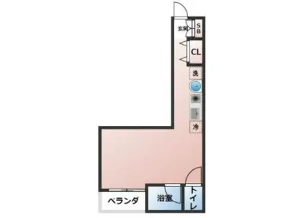 ルミネコート東町(ワンルーム/3階)の間取り写真