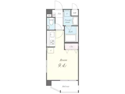 ウィラージュプラチナ(ワンルーム/3階)の間取り写真