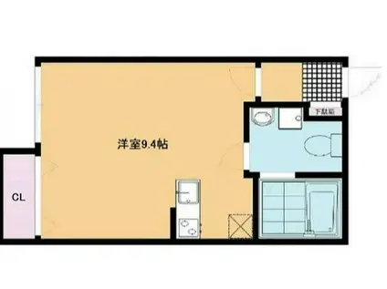 グランガーラ大久保(ワンルーム/1階)の間取り写真