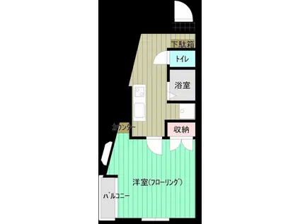 エル新大江(1K/1階)の間取り写真