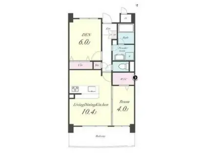 フレア プレイス(2LDK/3階)の間取り写真