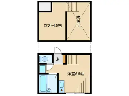 メゾン・ド・フォルテ(ワンルーム/1階)の間取り写真