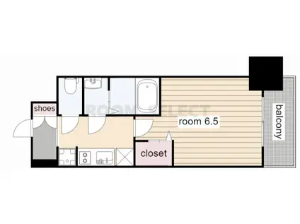 プレサンスTHE新栄(1K/8階)の間取り写真