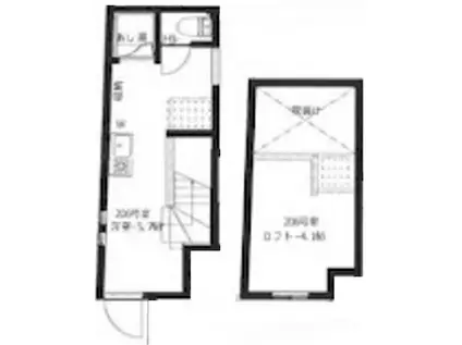 アーバンプレイス高円寺W(1K/2階)の間取り写真