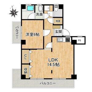 ソラリス(1LDK/3階)の間取り写真