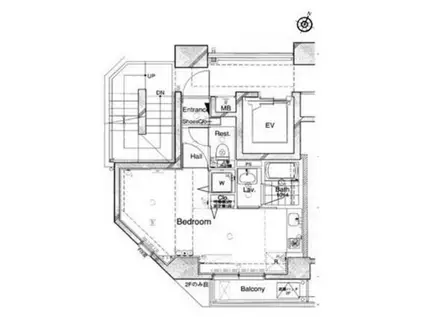 SIN-CITY王子(ワンルーム/7階)の間取り写真
