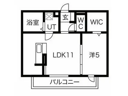 SMILE HERAT II(1LDK/3階)の間取り写真